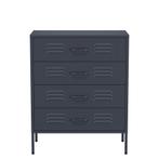 Lendo Online Commode 80x40x100 cm Métal Anthracite, Maison & Meubles