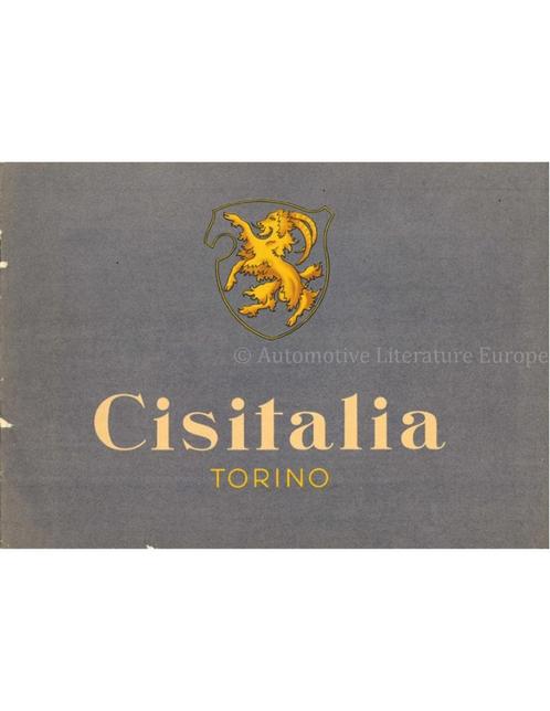 1947 - 1951 CISITALIA PROGRAMMA BROCHURE ITALIAANS, Boeken, Auto's | Folders en Tijdschriften