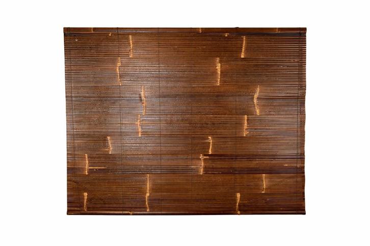 Rolgordijn bamboe zwart 200 x 200 cm, Huis en Inrichting, Stoffering | Gordijnen en Lamellen, Verzenden