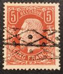 België 1869/1883 - Leopold II 5 frank OBP 37 met Centrale