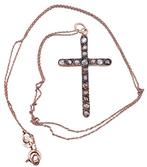 Zonder Minimumprijs - Halsketting - 9 kt. Roségoud, Zilver, Handtassen en Accessoires, Kettingen, Nieuw