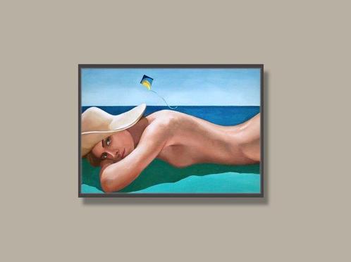 Valery Koroshilov - A Lonely Kite, Antiek en Kunst, Kunst | Schilderijen | Modern