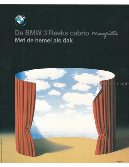 1998 BMW 3 SERIE CABRIO MAGRITTE BROCHURE NEDERLANDS, Livres, Autos | Brochures & Magazines