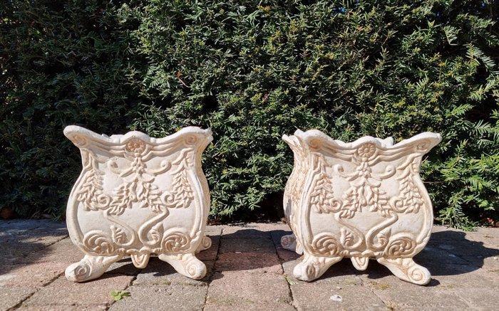 Bloempot (2) - IJzer, Antiek en Kunst, Curiosa en Brocante