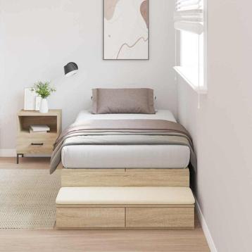 vidaXL Opbergbedframe Sonoma Eik 80x200 cm, Verzenden