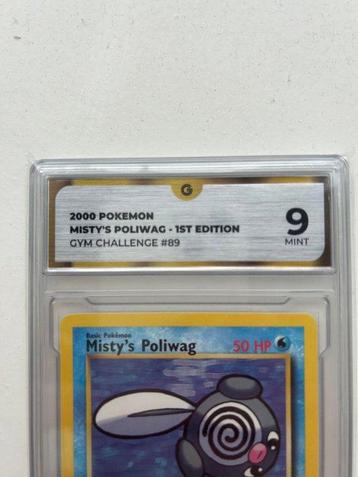 Pokémon - 1 Graded card - Poliwag 89 Première édition - GG 9 beschikbaar voor biedingen
