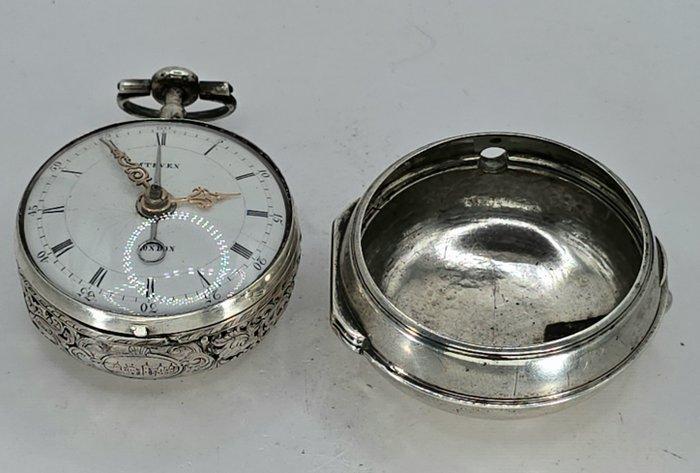 STEVEN London -Silberspindeluhr - Weckwerk auf Glocke -, Handtassen en Accessoires, Horloges | Heren