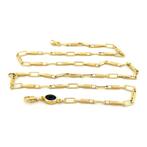 Handmade - Halsketting - 5.7 g - 18 karaat Geel goud Saffier, Handtassen en Accessoires, Kettingen, Nieuw