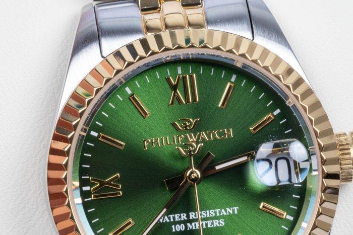 Philip Watch - Caribe Urban - Emerald Green - Swiss Made -, Handtassen en Accessoires, Horloges | Heren