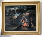 Maurice Vagh Weinmann (1899-1986) - Night vigil by the fire