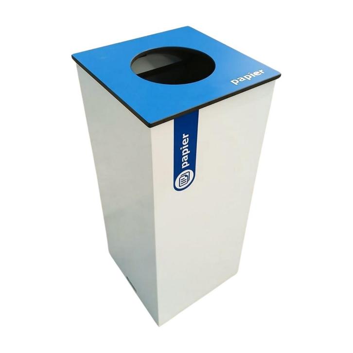 Papierbak 36x36x81 cm Wit Blauw Gebruikt, Bricolage & Construction, Bricolage & Rénovation Autre, Enlèvement ou Envoi