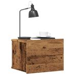 vidaXL Nachtkastje wandgemonteerd 40x32x30 cm oud, Verzenden, Nieuw
