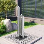 vidaXL Tuinfontein 48x34x123 cm roestvrij staal, Tuin en Terras, Verzenden, Nieuw