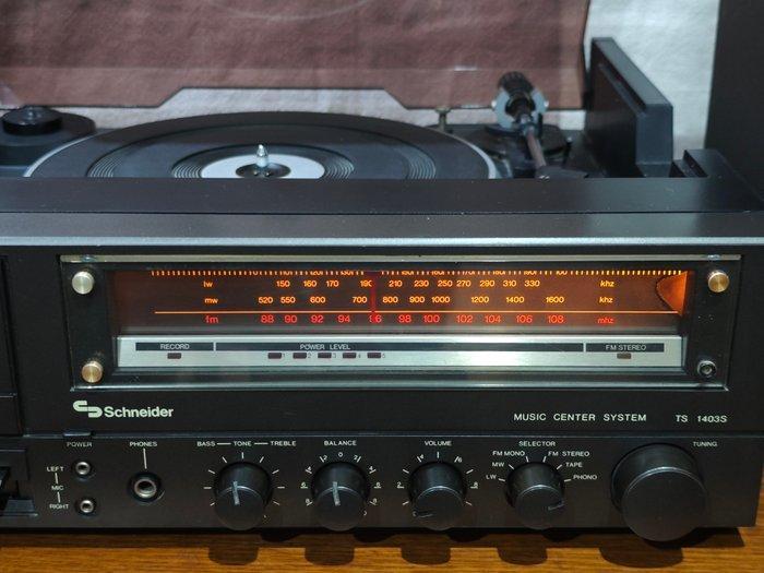 Schneider - TS1403S met platenspeler, radio, kassettedeck, Audio, Tv en Foto, Radio's