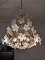 Lustre - Verre - Roses en verre, Antiek en Kunst, Antiek | Verlichting