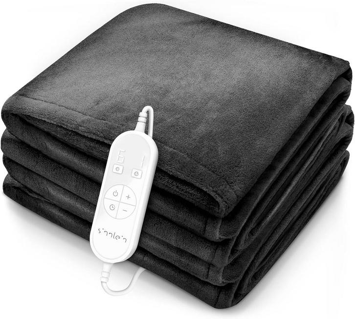Elektrische deken - Warmtedeken - 1 persoons - 180x130 cm -, Maison & Meubles, Accessoires pour la Maison | Plaids & Couvertures
