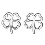 Fako Bijoux - Oorbellen - Steker - Klavertje Vier - 15x11mm, Verzenden, Nieuw