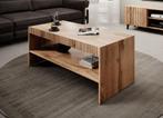 Meubella | salontafel eiken met extra plank, Huis en Inrichting, Verzenden, Nieuw, 50 tot 100 cm, 50 tot 75 cm