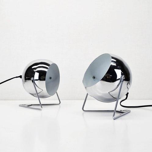 2 lampade da tavolo o comodino Eyeball - Lampe de table, Antiek en Kunst, Antiek | Verlichting