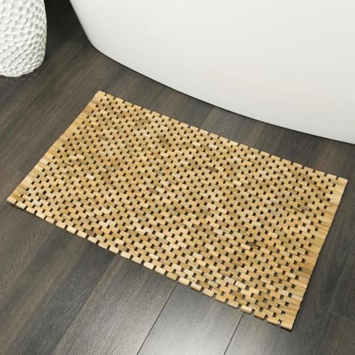 Badmat Sealskin Woodblock Teak 90x52 cm Bruin, Doe-het-zelf en Bouw, Sanitair, Bad, Nieuw, Ophalen of Verzenden