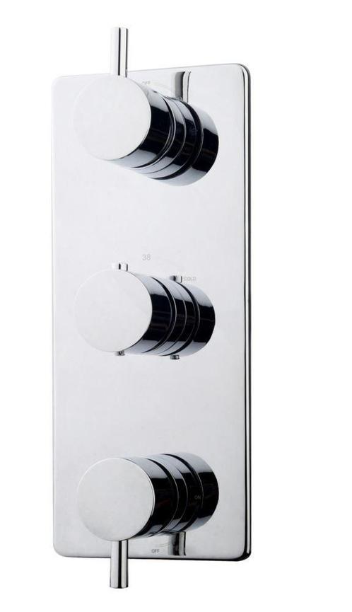 Caral afbouwdeel therm. 3 weg chroom, Doe-het-zelf en Bouw, Sanitair, Kraan, Nieuw, Chroom, Ophalen of Verzenden