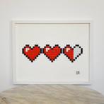 nLm - Zelda Hearts, Mosaic, Antiek en Kunst, Kunst | Schilderijen | Modern