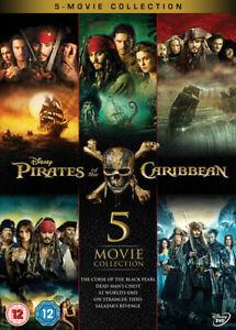Pirates of the Caribbean: 5-movie Collection DVD (2017), CD & DVD, DVD | Autres DVD, Envoi