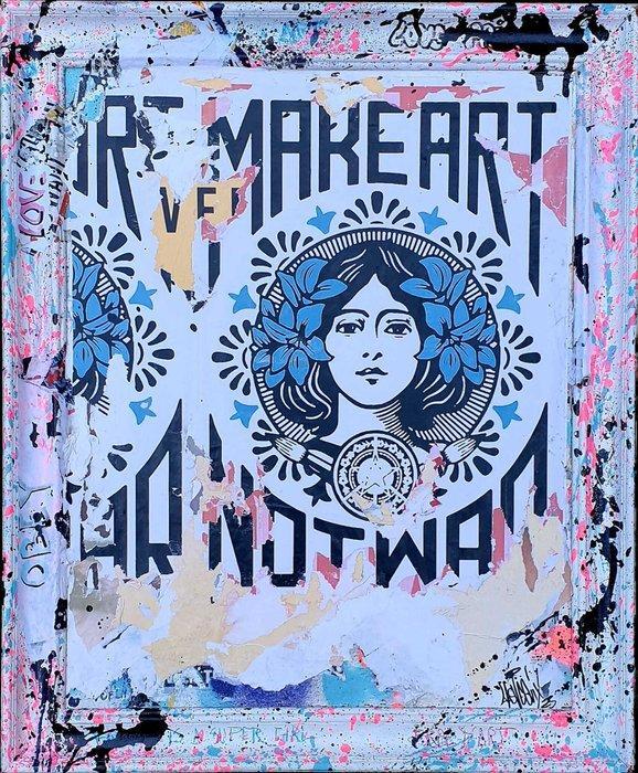 lasveguix (1986) - Make art not war, Antiek en Kunst, Kunst | Schilderijen | Modern