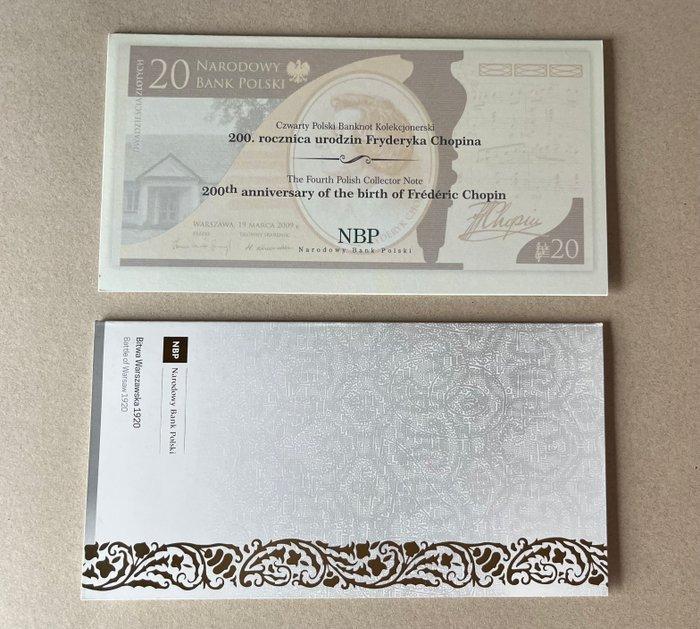 Polen. - 2 x 20 Zlotych - 2009/2020 - Commemorative (Zonder, Postzegels en Munten, Bankbiljetten | Europa | Niet-Eurobiljetten