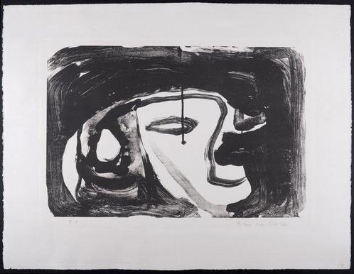Bram Van Velde (1895-1981) - Composition - Hand-signed, Antiek en Kunst, Antiek | Overige Antiek