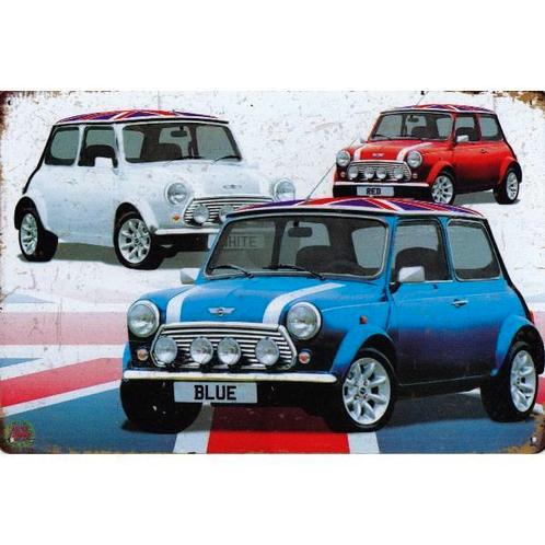 Wandbord reclamebord schild Mini Cooper bord, Verzamelen, Retro, Huis en Inrichting, Verzenden