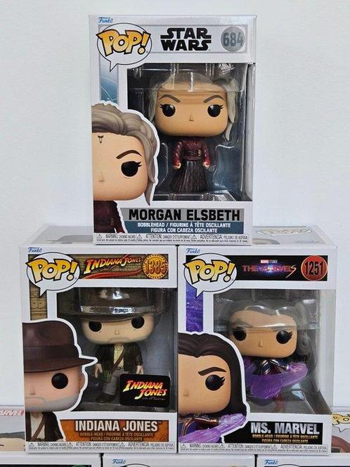 Funko - Funko Pop Star Wars- Indiana Jones- She Hulk- Ms, Antiek en Kunst, Antiek | Speelgoed