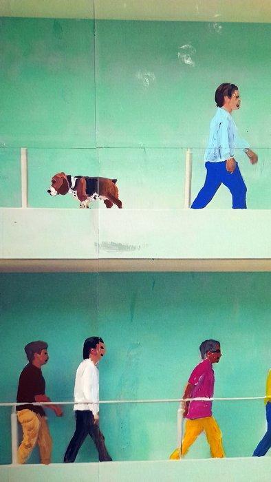 Giorgio Stocco - People b 36- opera unica, Antiek en Kunst, Kunst | Schilderijen | Modern