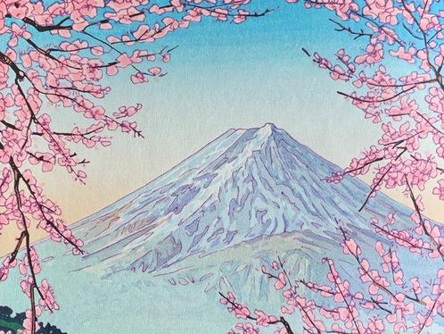 Kawaguchi-ko no Fuji  (Mt Fuji from Lake Kawaguchi), Antiek en Kunst, Antiek | Overige Antiek