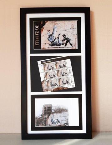 Banksy (1974) - FCK PTN! Banksy framed-Complete set -