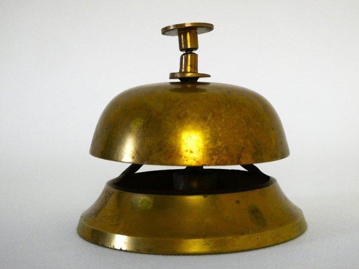 Servicebel - Mooie oude messing hotelbel / tafelbel / bel, Antiek en Kunst, Curiosa en Brocante
