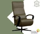Leren relaxfauteuil Matrix - Massif Olive (olijf/groen) -, Nieuw, Ophalen of Verzenden, 50 tot 75 cm, Industrieel, Modern