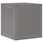 vidaXL Opbergbox met opslag Lichtgrijs 55 x 53 x 57 cm, Verzenden, Nieuw