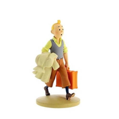 Kuifje Beeldje Onderweg 12 cm, Verzamelen, Stripfiguren, Ophalen of Verzenden