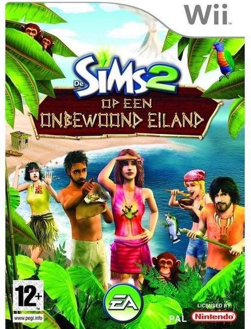 De Sims 2 op een Onbewoond Eiland (Wii Games) (Nintendo Wii), Games en Spelcomputers, Games | Nintendo Wii, Zo goed als nieuw