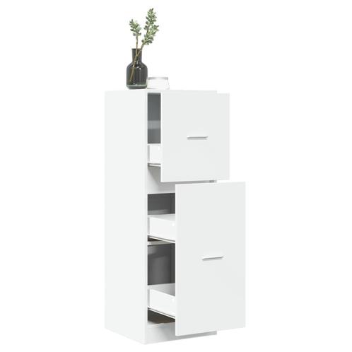 vidaXL Apothekerskast 40x41x118 cm bewerkt hout wit, Huis en Inrichting, Kasten | Overige, Nieuw, Verzenden