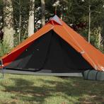 vidaXL Tente de camping tipi 1 personne orange, Caravanes & Camping, Tentes, Neuf