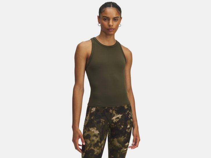 Under Armour Motion High Neck Tank-GRN - Maat MD, Kleding | Dames, Topjes, Groen, Maat 38/40 (M), Nieuw, Zonder mouw, Ophalen of Verzenden