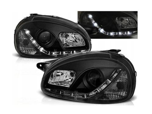 LED DRL koplampen Daylight Black geschikt voor Opel Corsa B, Auto-onderdelen, Verlichting, Nieuw, Opel, Verzenden