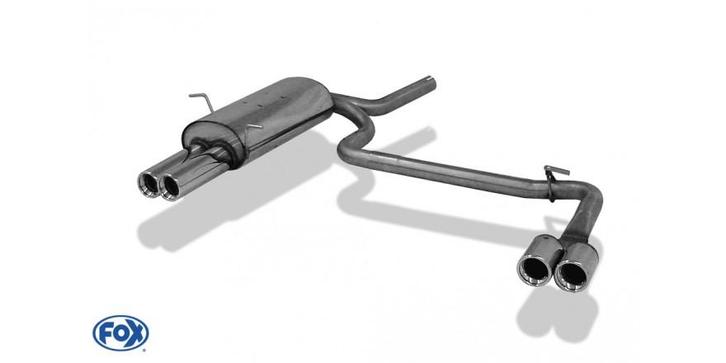 FOX BMW E46 316/ 318 einddemper uitgang rechts/links - 2x76, Auto-onderdelen, Uitlaatsystemen, Nieuw, Verzenden