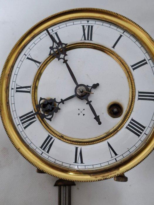 Regulateur wandklok - Antiek Messing - 1930-1940 - Uurwerk, Antiek en Kunst, Antiek | Klokken