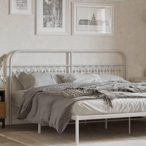 vidaXL Hoofdbord 180 cm metaal wit, Huis en Inrichting, Slaapkamer | Bedden, Nieuw, Verzenden