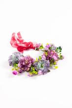Grote Bloemenkrans Paars Bloemen Haarband Diadeem Fairy Elf, Kleding | Dames, Ophalen of Verzenden, Nieuw