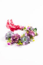 Grote Bloemenkrans Paars Bloemen Haarband Diadeem Fairy Elf, Kleding | Dames, Nieuw, Ophalen of Verzenden