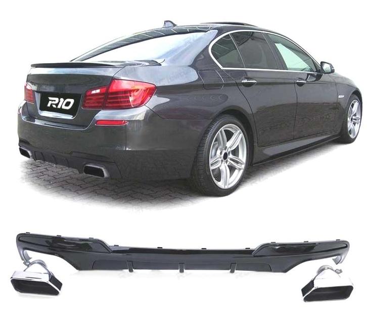 Diffuseur Pour Bmw Série 5 F10 F11 10-17 M-Performance Noir, Autos : Pièces & Accessoires, Carrosserie & Tôlerie, Envoi